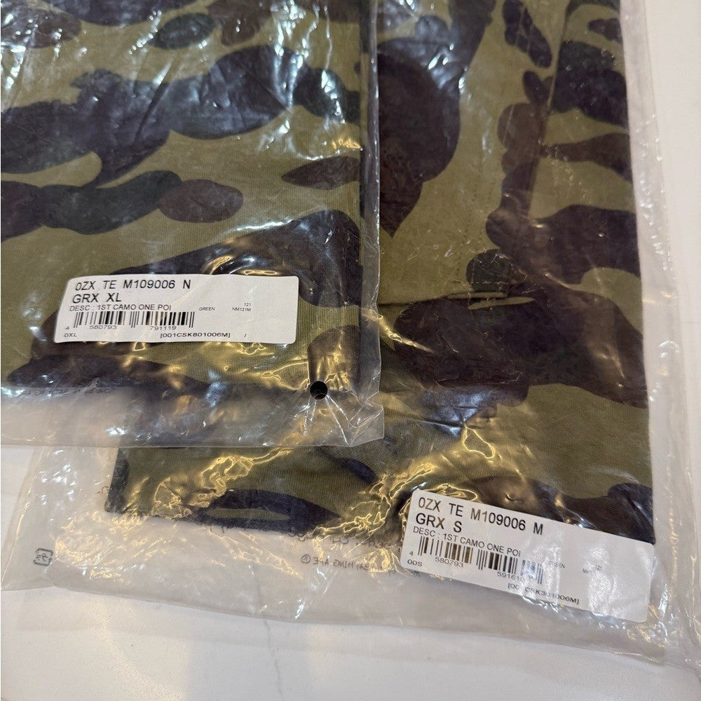 Bathing Ape - Green Camouflage T-Shirt - Brand New