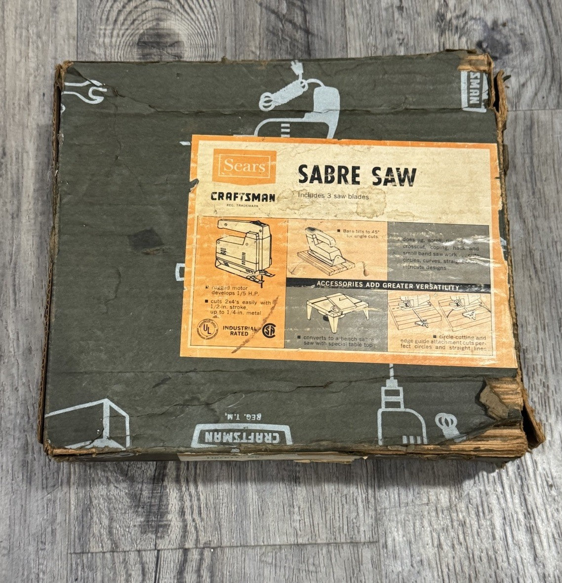 Vintage Craftsman 315.27731 Sabre Saw With Extras & OG BOX Made In USA Works
