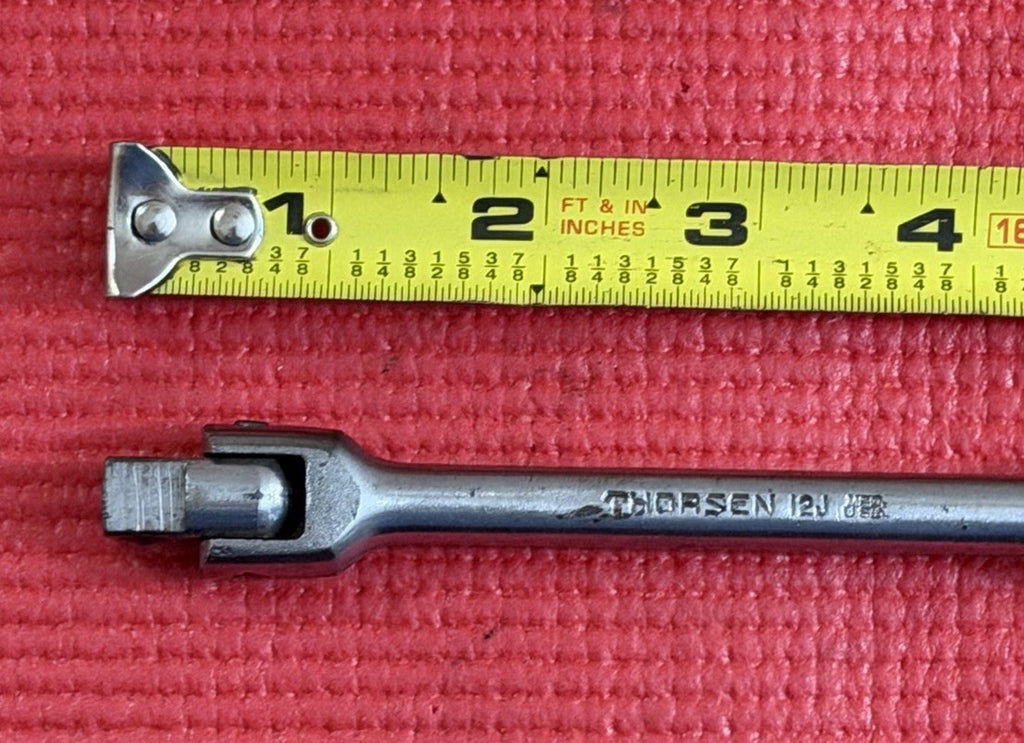 Vintage Thorsen Tools 3/8" Drive 8" Breaker Bar Flex Handle 12J Made in USA