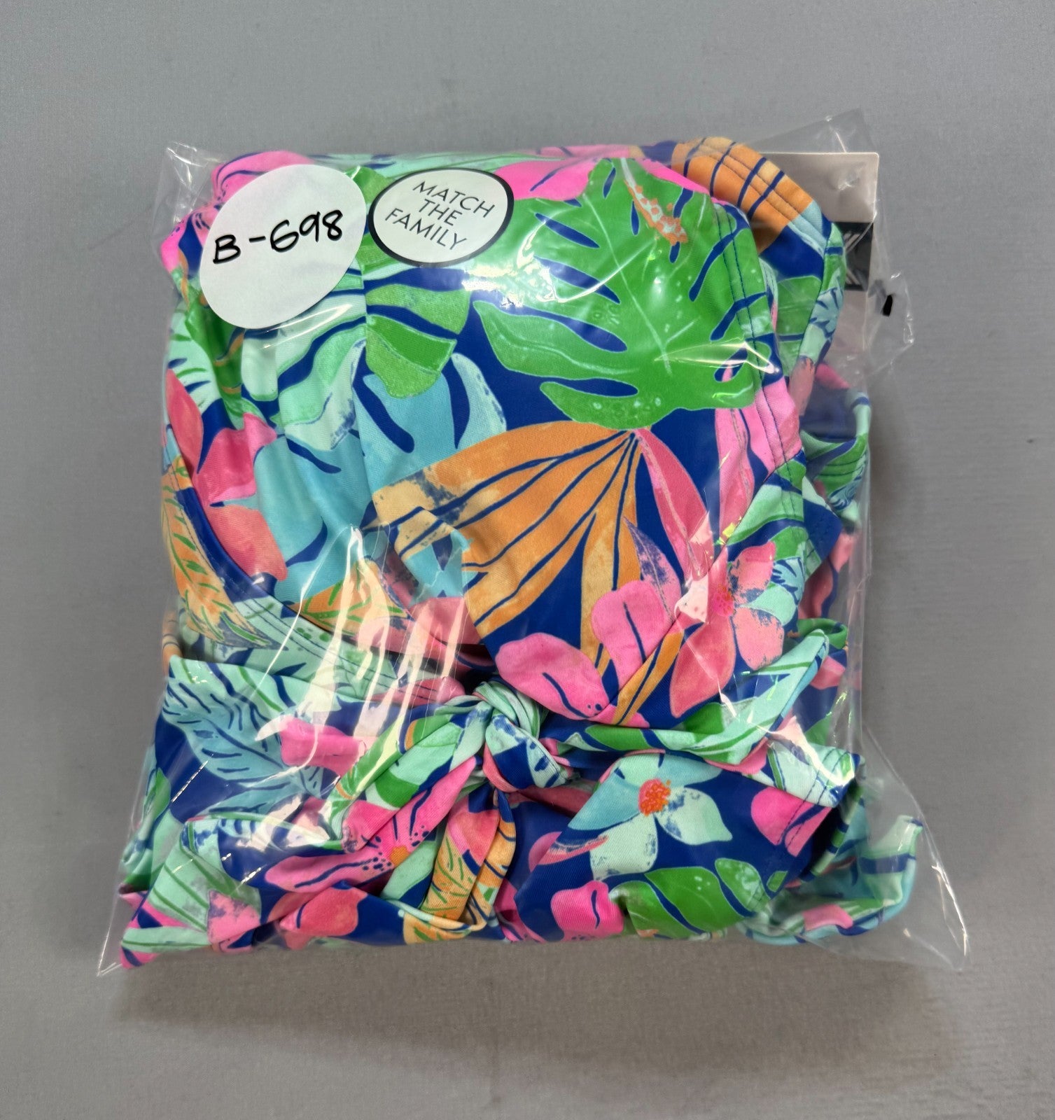 NWT Member's Mark One-Piece Swimsuit Women's Medium Blue Multi Floral Summer