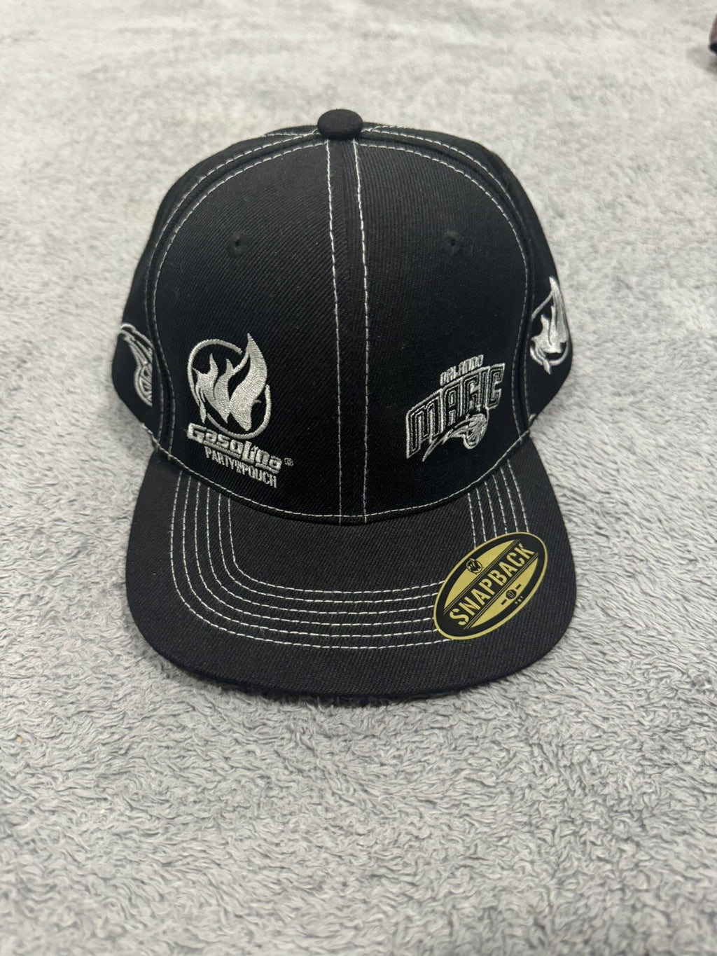 RARE Vintage Orlando Magic Gasolina Party in a Pouch Cap Adjustable Snapback hat