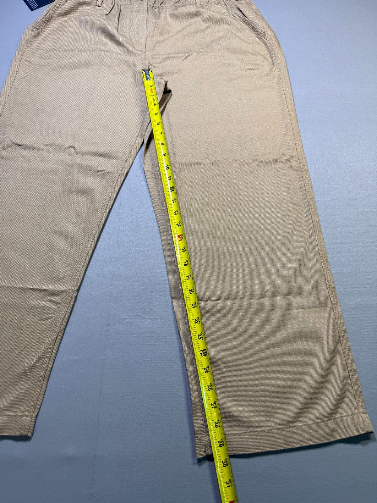 Gap Relaxed Fit Straight Leg Easy Twill Pant Women's XL Beige Flat Front Preppy