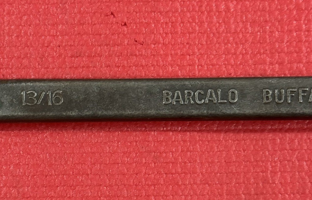 Vintage Barcalo Buffalo 13/16" X  7/8"  12 Point Double Box Wrench Made In USA