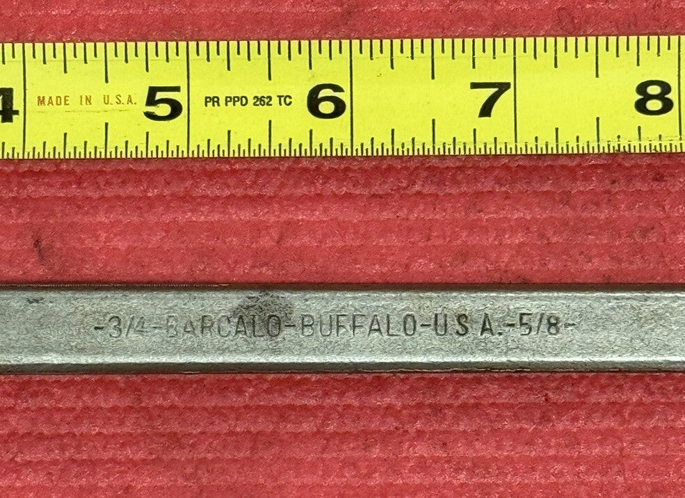 Vintage Barcalo Buffalo 3/4" X 5/8" Offset Box Wrench 12PT Made in USA