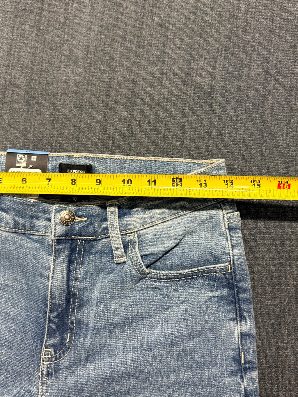 NWT Express Bootcut Jeans Women's 10 Blue Light Wash Casual 5-Pockets Zip Fly