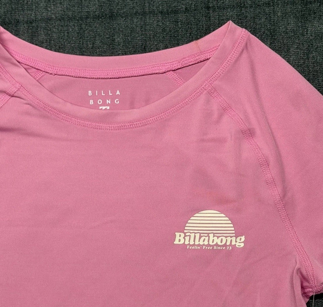 BillaBong Women's UV Tee long sleeve Sun Shirt Pink NEW | CHOOSE YOUR SIZE!