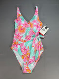 Member's Mark Adjustable Strap One-Piece Swimsuit Women's XS Multicolor Floral