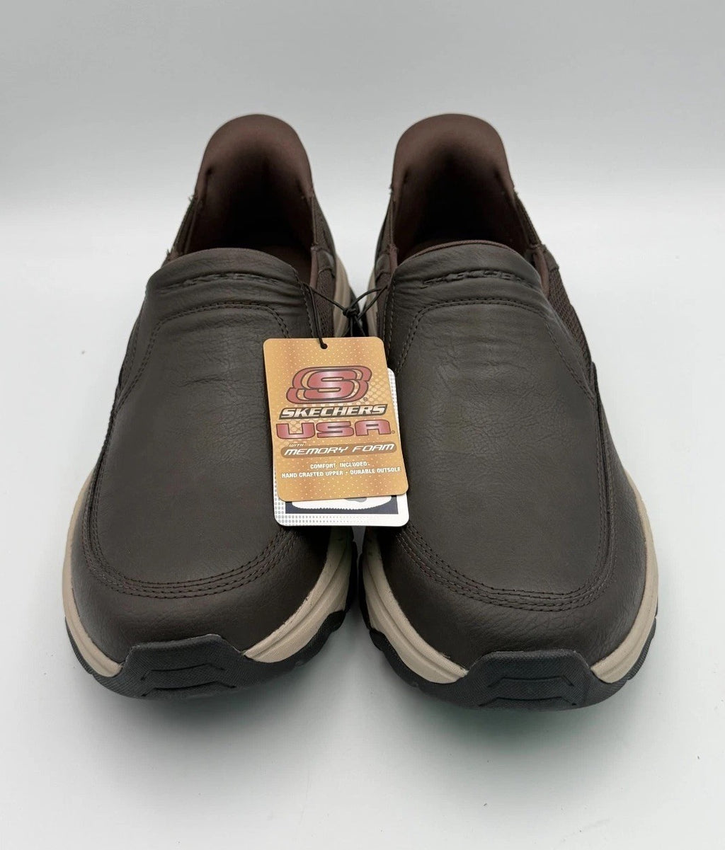 Skechers Men’s Hands Free Slip-ins Izaiah Brown Slip-On Sneakers Size 10 NEW