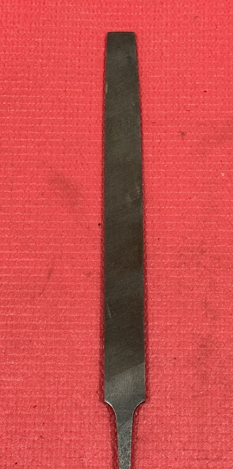 Vintage Kearney & Foot, K&F 13.5" Hand Wood File, W/ Wood Handle Made in USA