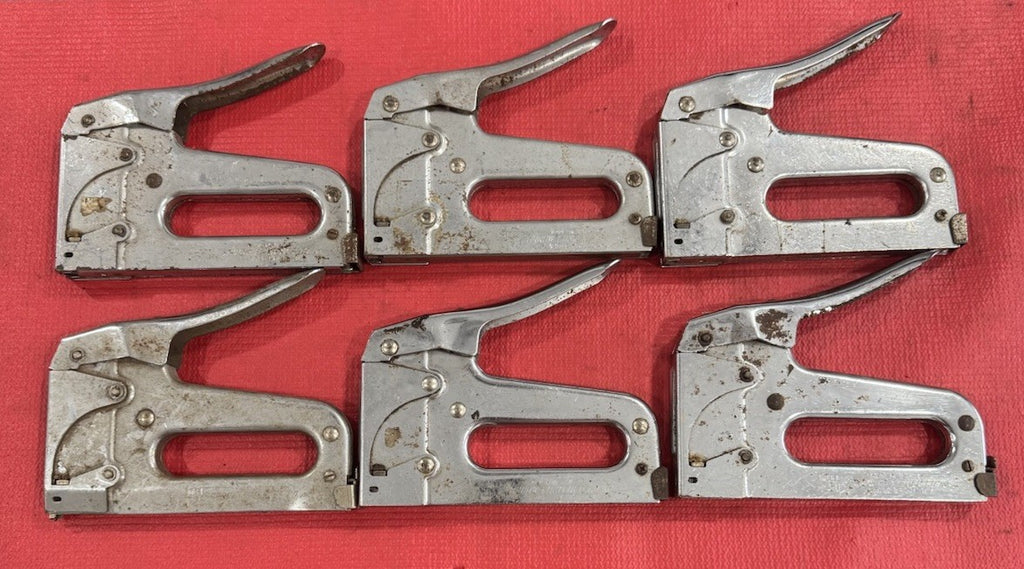 Arrow T-50, T-25 Lot of 6 Heavy Duty Steel Staple Guns- Tested working Condition
