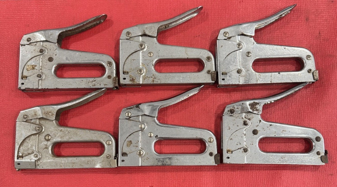 Arrow T-50, T-25 Lot of 6 Heavy Duty Steel Staple Guns- Tested working Condition