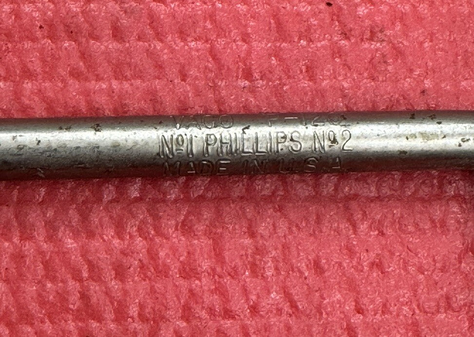 Vaco P-120 Klein Tools #1 and #2 Phillips Offset Screwdriver MADE IN THE USA