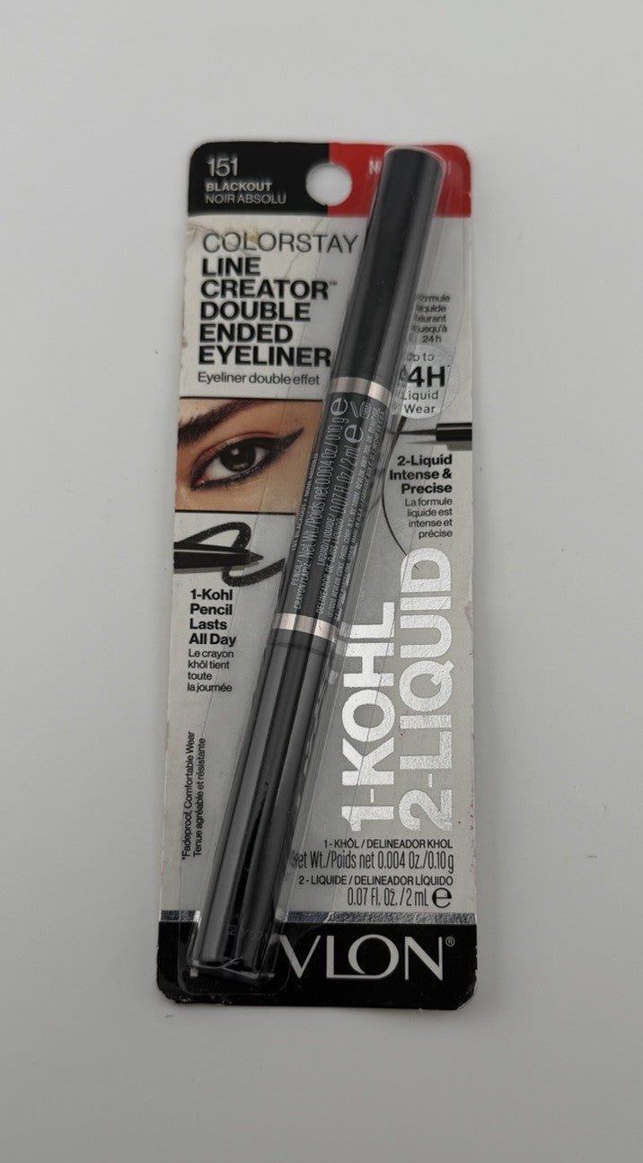 Revlon Colorstay Line Creator Double Ended Eyeliner 24HR 151 - Blackout SEALED