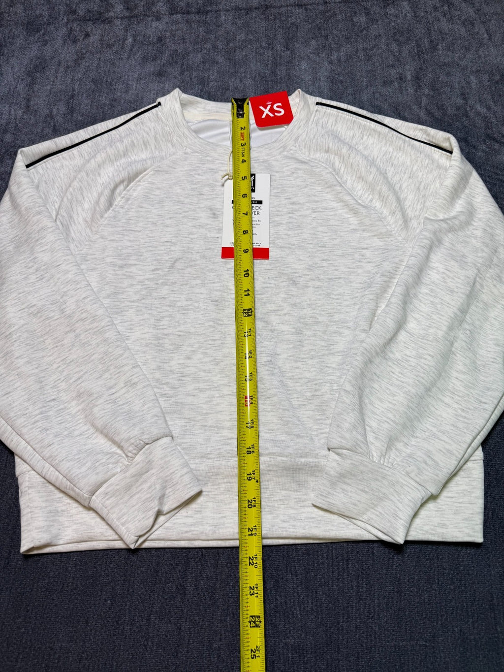 NWT Member's Mark Sand Wash Crew Neck Sweatshirt Women's XS Gray Casual Pullover