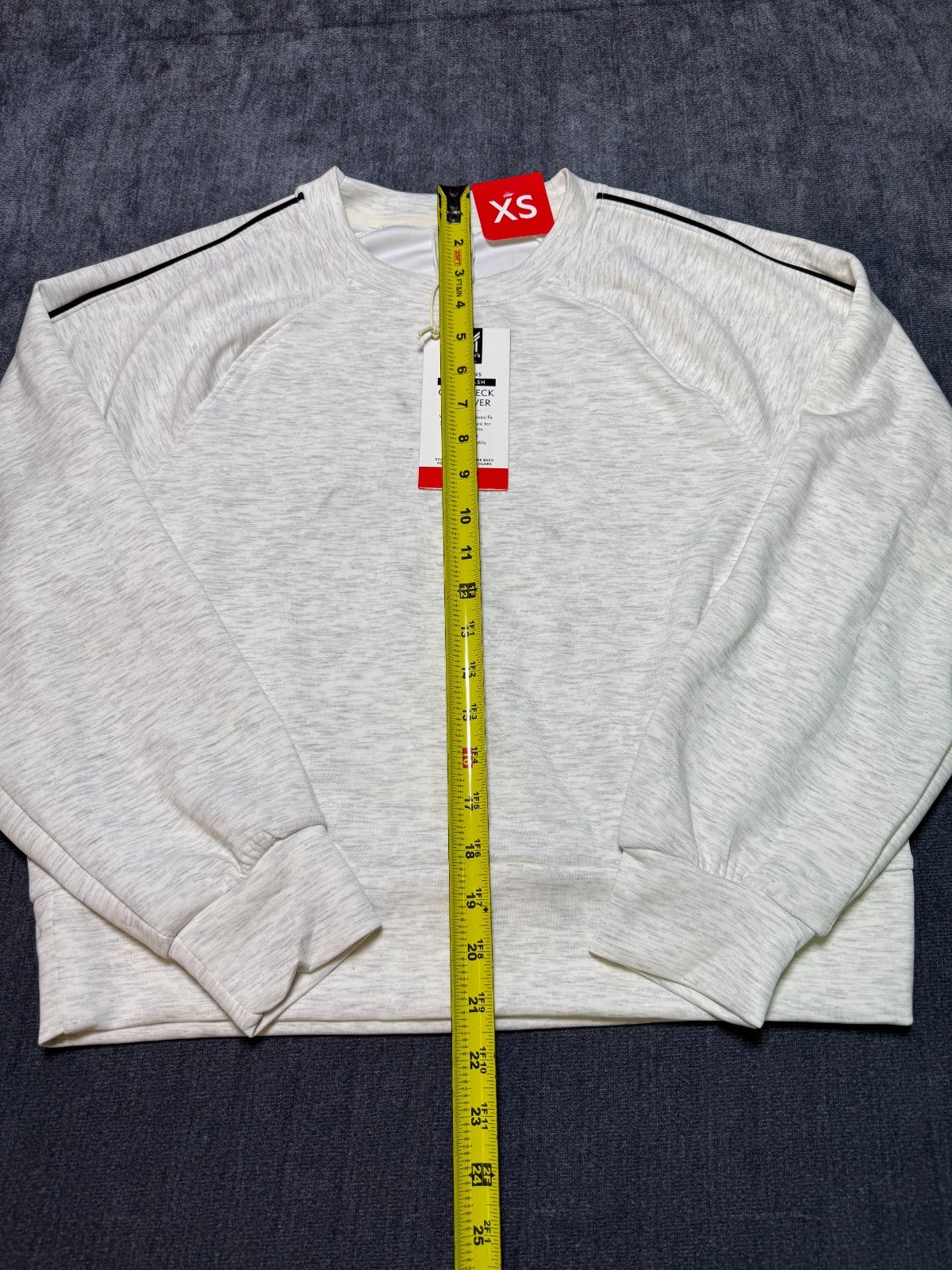 NWT Member's Mark Sand Wash Crew Neck Sweatshirt Women's XS Gray Casual Pullover