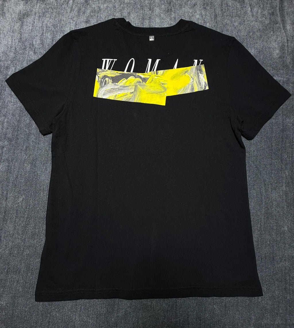 NWT Off-White Graphic T-Shirt Men's XL Black Short Sleeve Crew Neck 100% Cotton