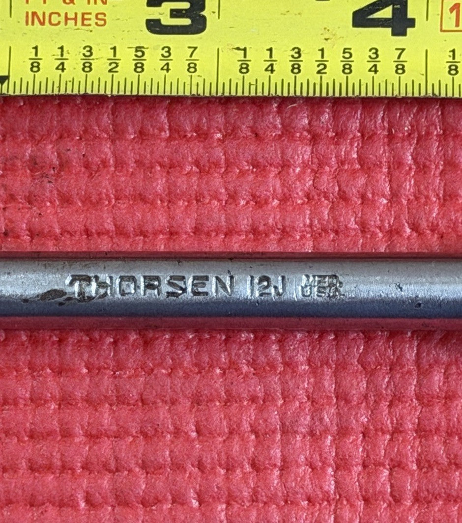 Vintage Thorsen Tools 3/8" Drive 8" Breaker Bar Flex Handle 12J Made in USA