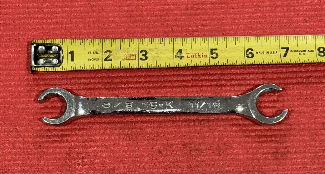 S-K Tools F2022 FLARE NUT LINE WRENCH 6 POINT 5/8" X 11/16" Made in USA SK Tools