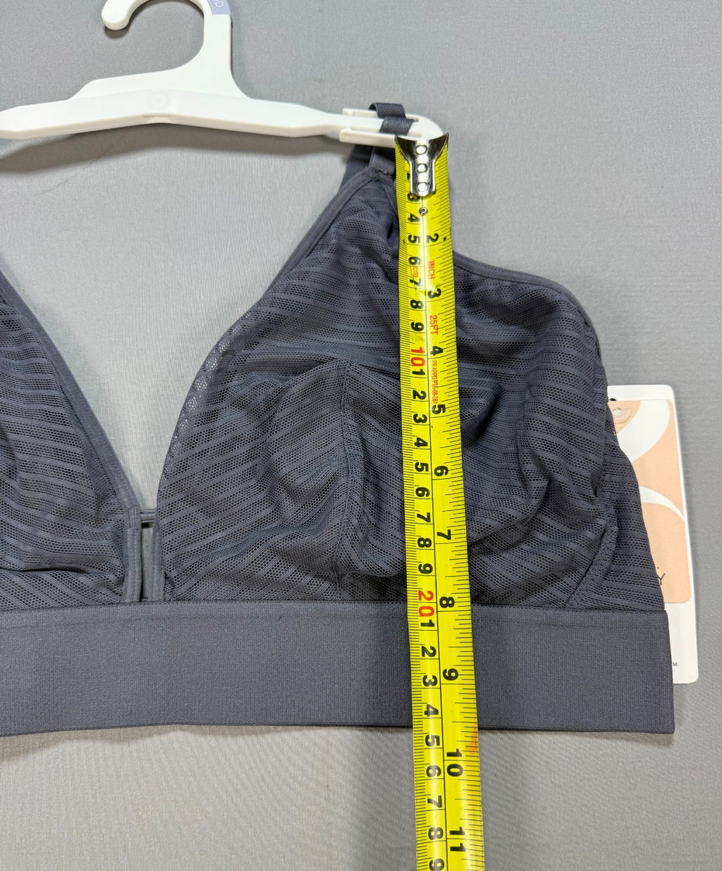 NWT All.You.LIVELY the Busty Stripe Mesh Bralette Bra Women's 3 Gray - Set of 2