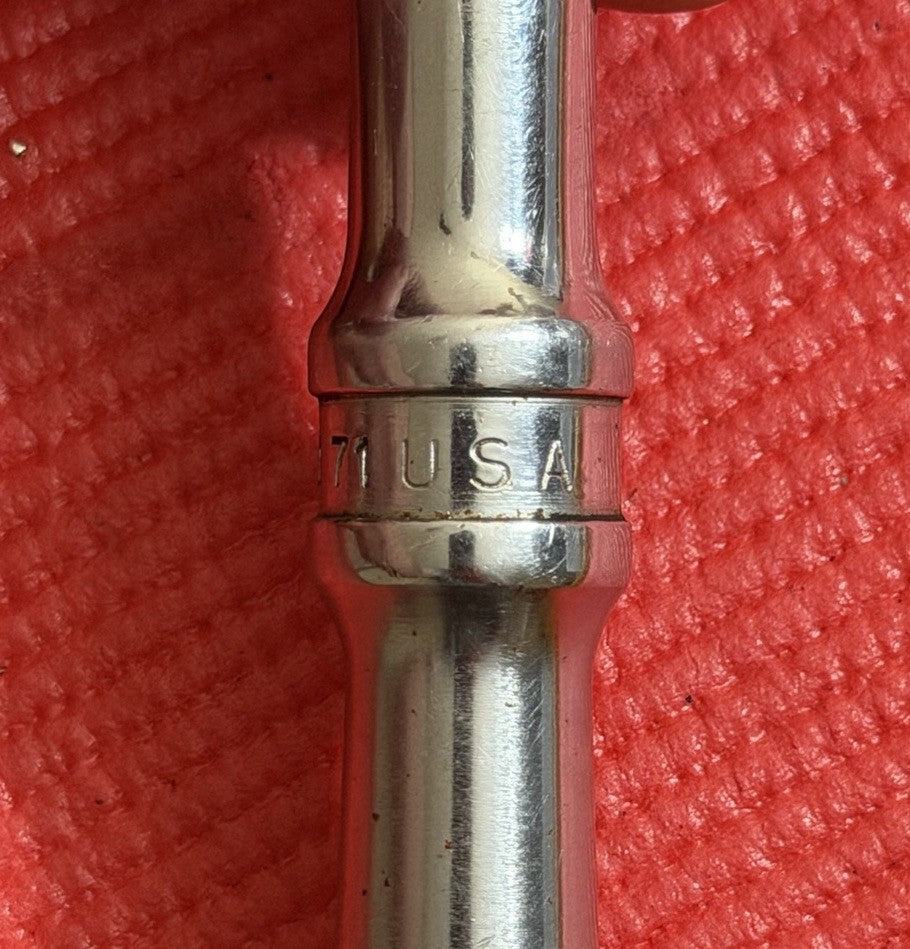 Par-X by Snap-on UR71  1/2" Drive Ratchet USA Chrome 10" long Made In USA