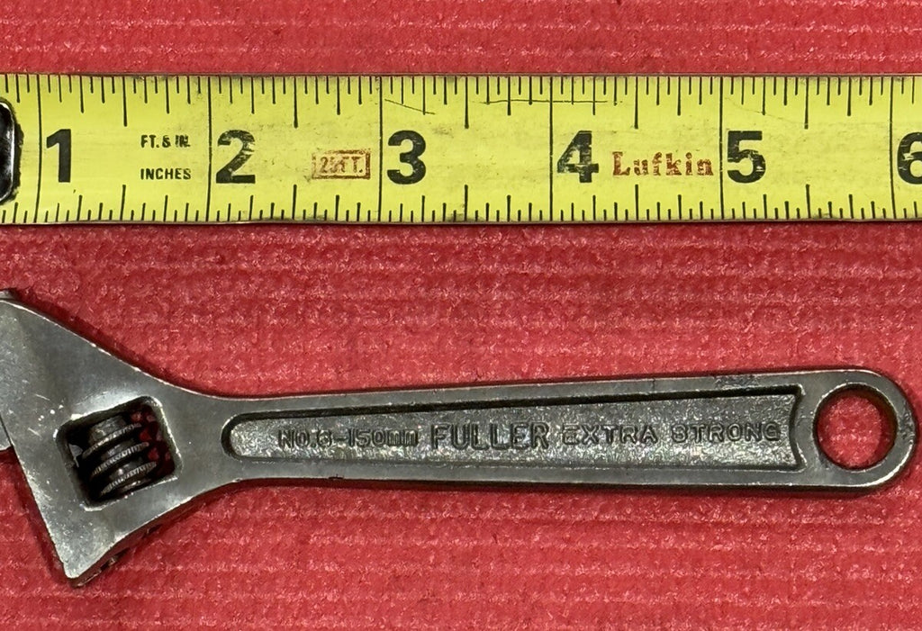 Fuller No.6 150mm Extra Strong 6" Adjustable Wrench Chrome Vanadium Japan