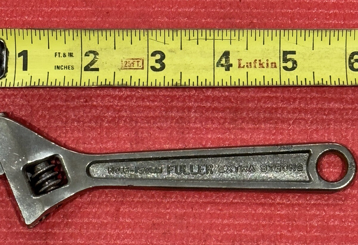 Fuller No.6 150mm Extra Strong 6" Adjustable Wrench Chrome Vanadium Japan