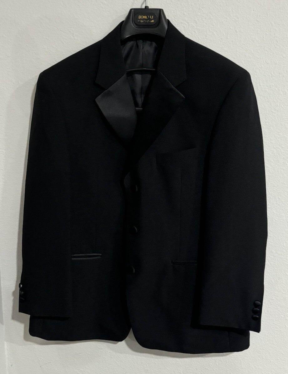 NEW Soprano Men's Size 42S Black Sports Coat Blazer Suit Jacket 3 Button