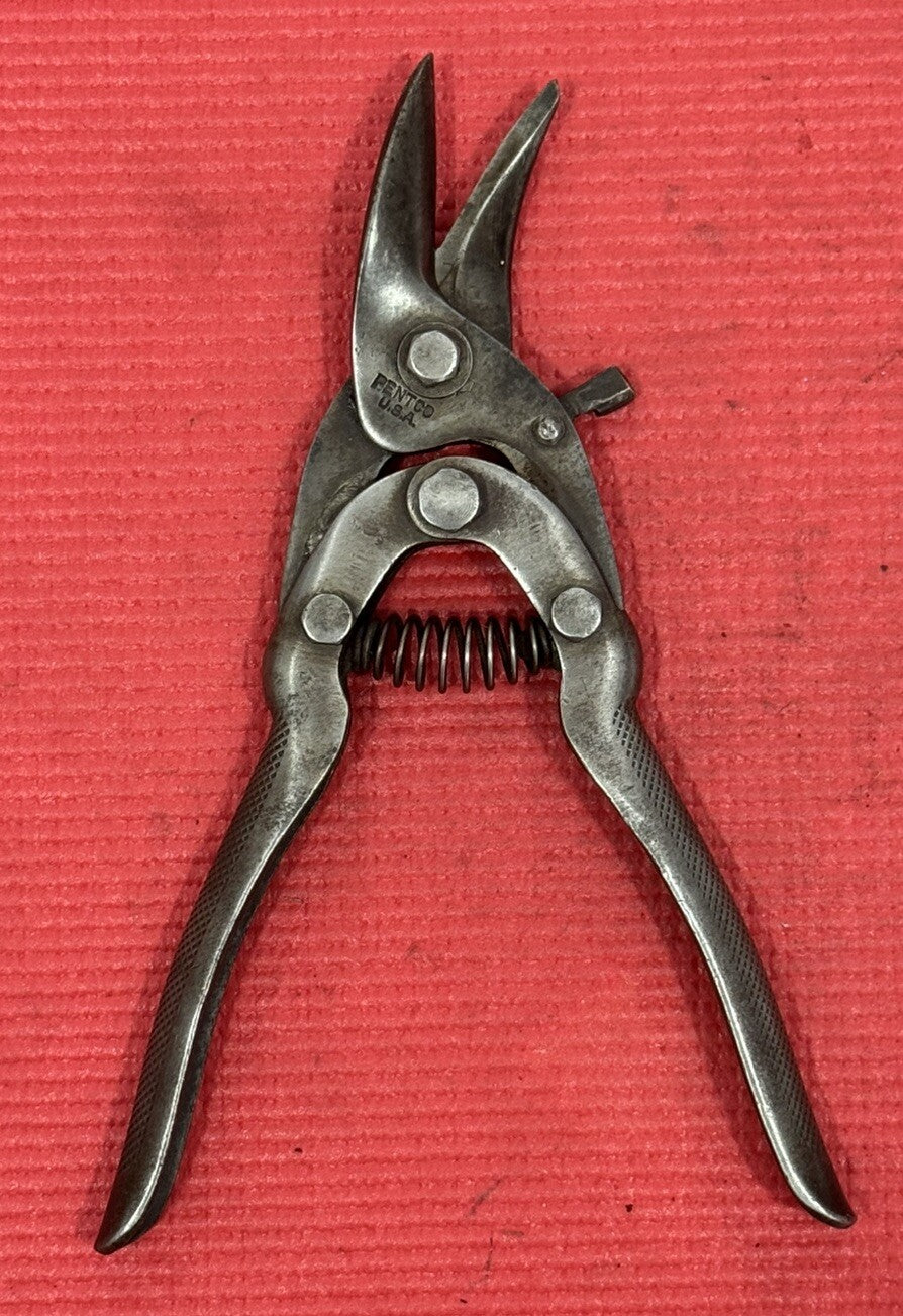 Vintage PENTCO Heavy Duty Right Tin shears Made In USA Very Rare