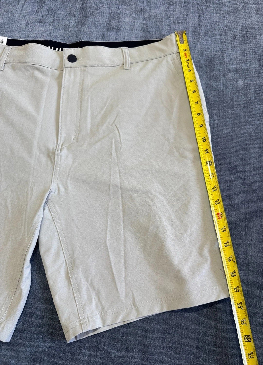 NWT Hurley Trek Hybrid Shorts Men's 40 Light Gray Regular Fit 4-Way Stretch