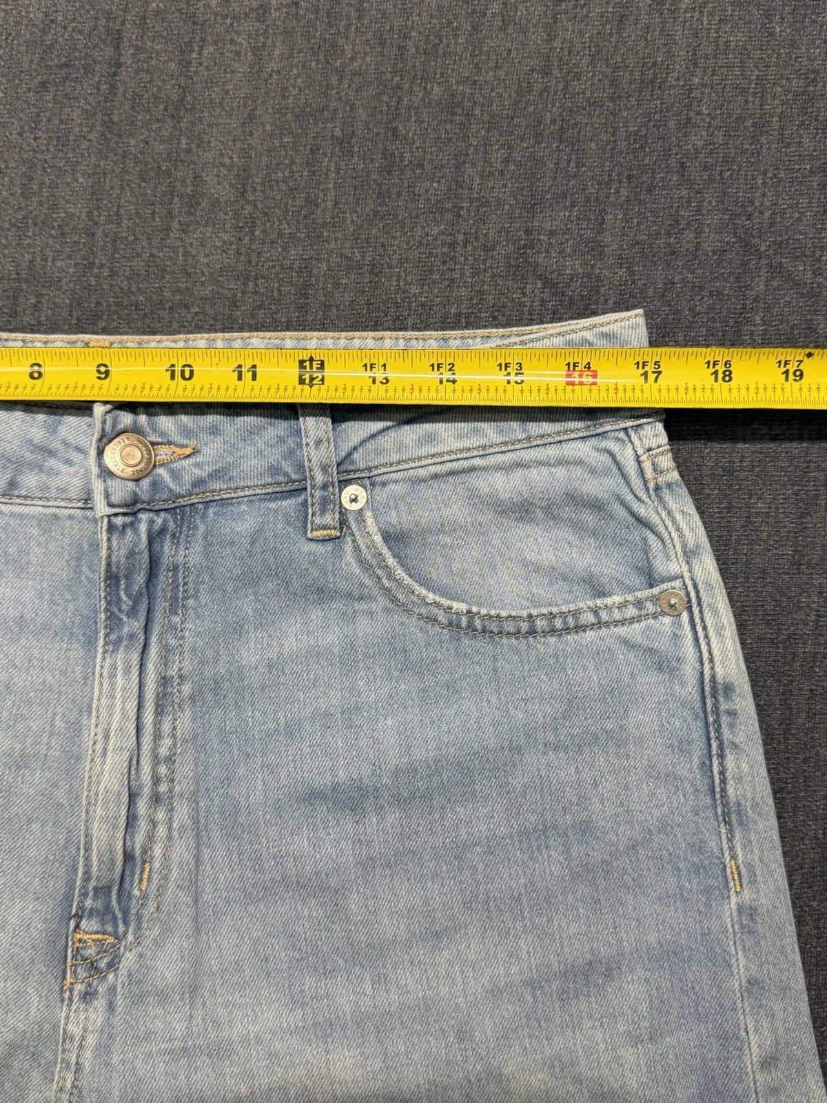 NWT Aeropostale High-Rise Wide-Leg Jeans Women's 12 Blue Medium Wash 5-Pockets
