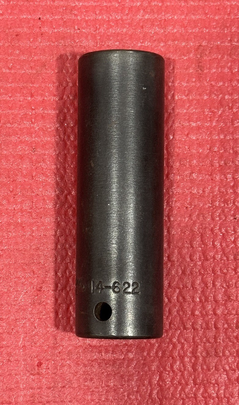 Vintage Williams Tools 14-622, 1/2" Drive SAE 11/16" Well Deep Impact Socket USA