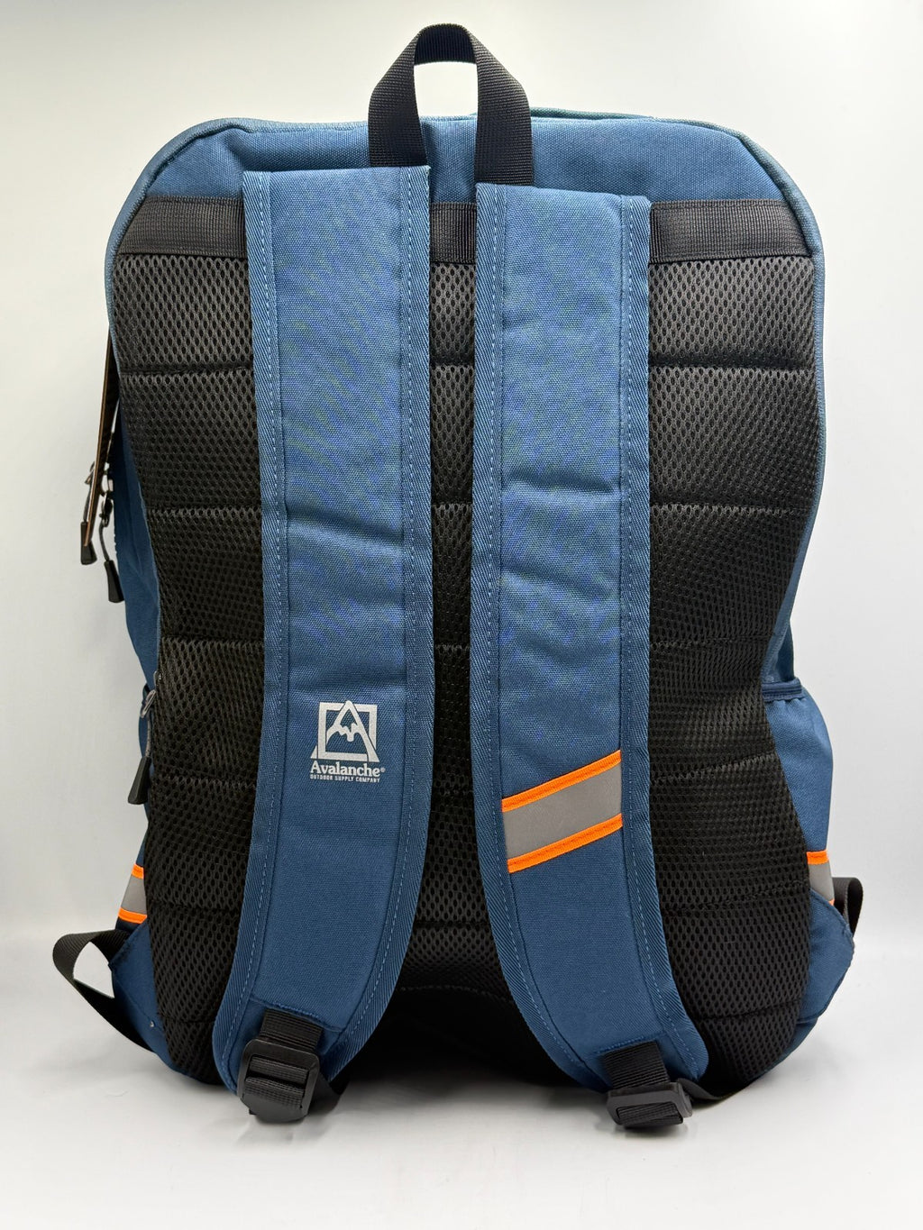 NWT Avalanche Outdoor Reflective Backpack Navy Orange School Travel Hiking Bag