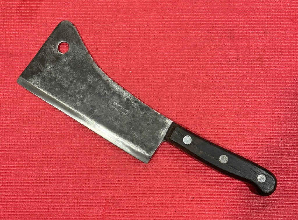 LF&C Universal 8"Cleaver Carbon Steel Rosewood Butcher Knife Cutlery 1920's-30's