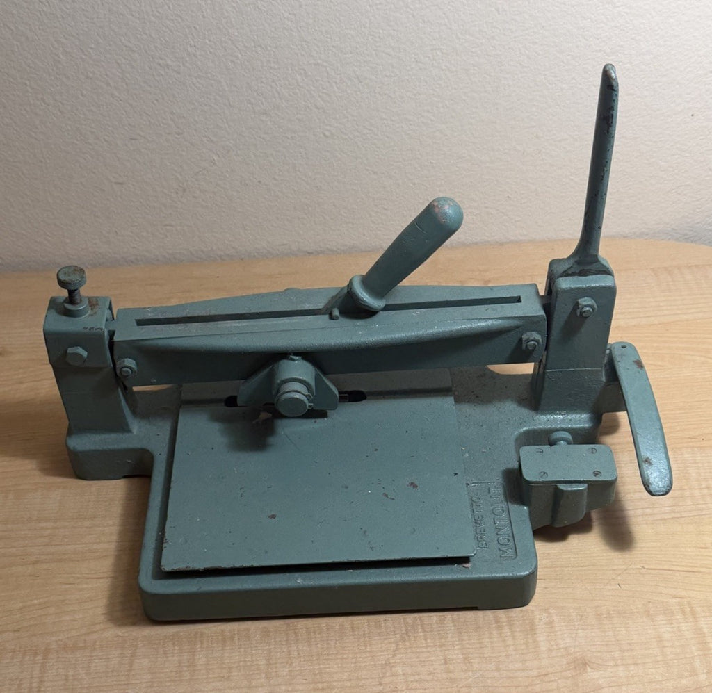 Vintage Brevetti Montolit Italian Manual Tile Cutter W/Original Paint Very Rare