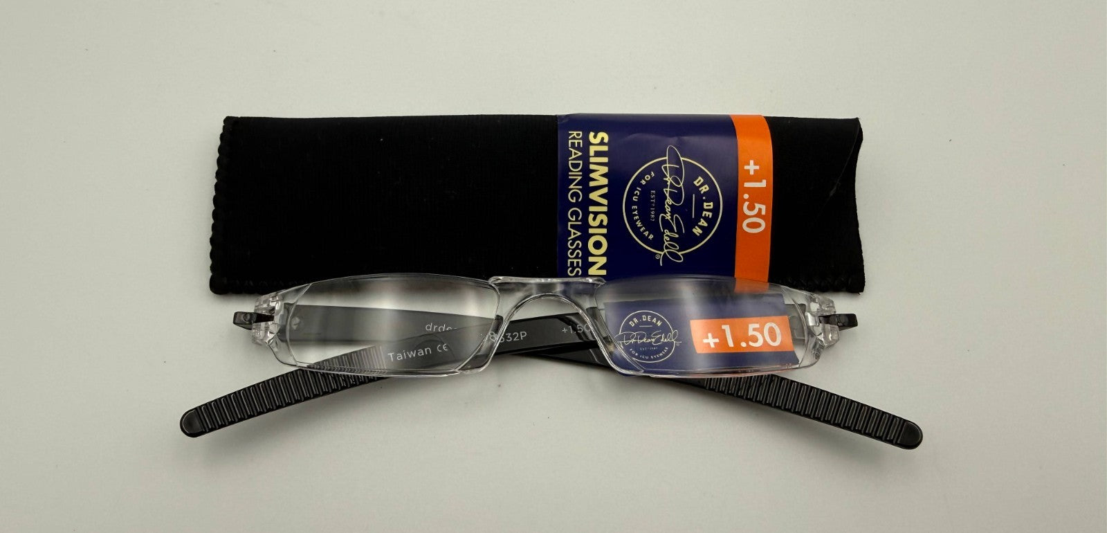 ICU Eyewear by Dr. Dean Edell Slim Vision Reading Glasses +1.50 Magnification