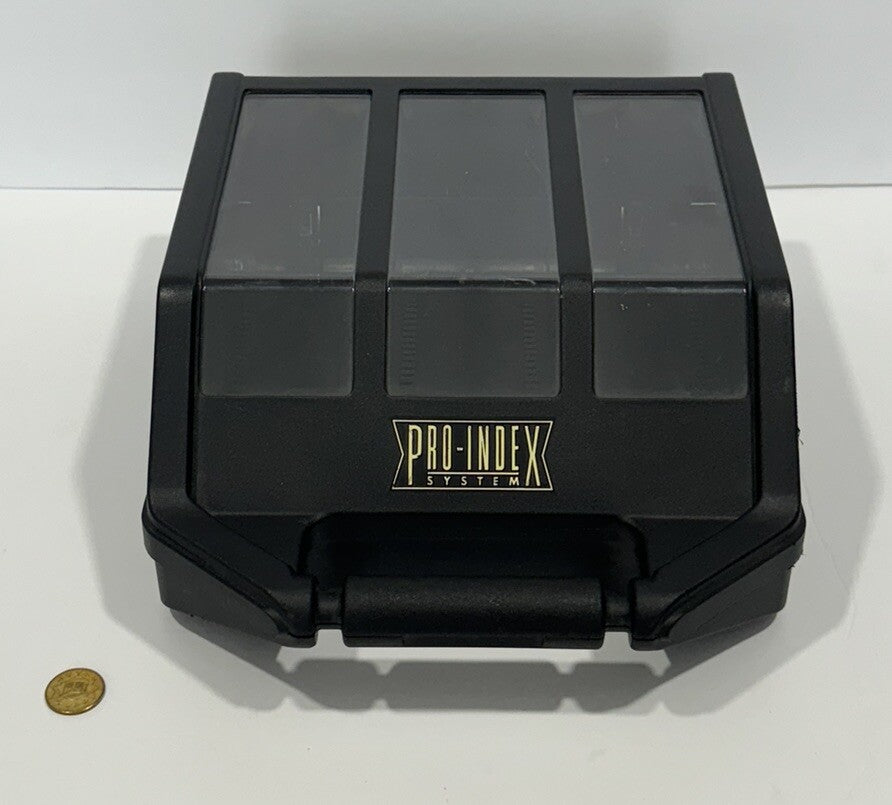 PRO-INDEX System Sports Pokemon/Baseball Cards Storage Box Carrying Case Black