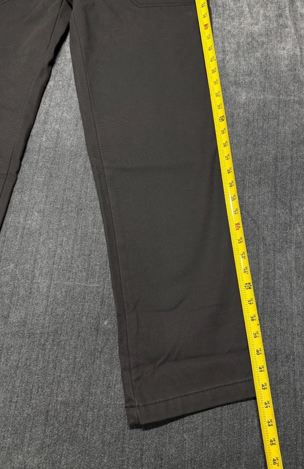 NWT Coleman Work Pants Men 36X32 Black Fleece Lined Straight Leg Pockets Pull-On
