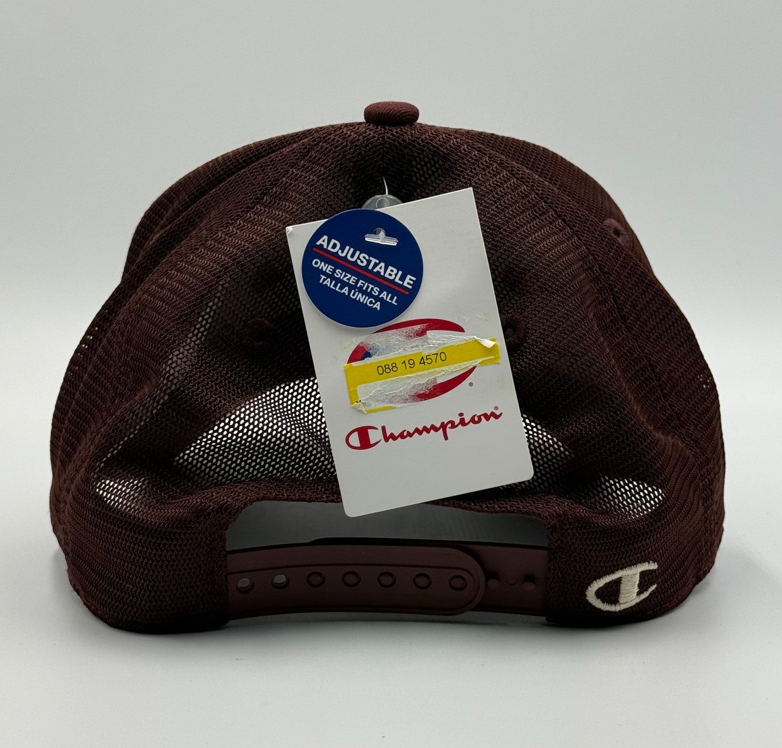 Champion 1919 Physical Education Football Trucker Hat Maroon Mesh Snapback Cap