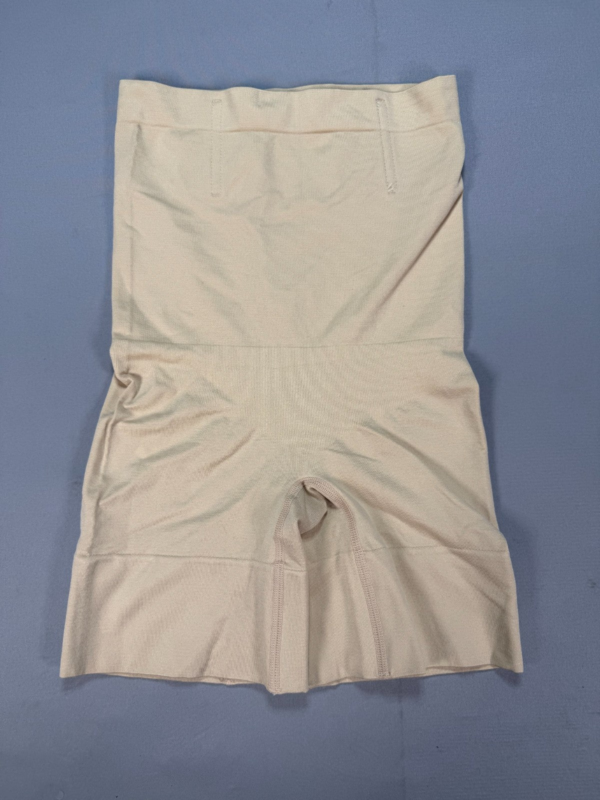 Women High Waisted Shapewear Short S Beige Tummy Control Seamless Body Shaper