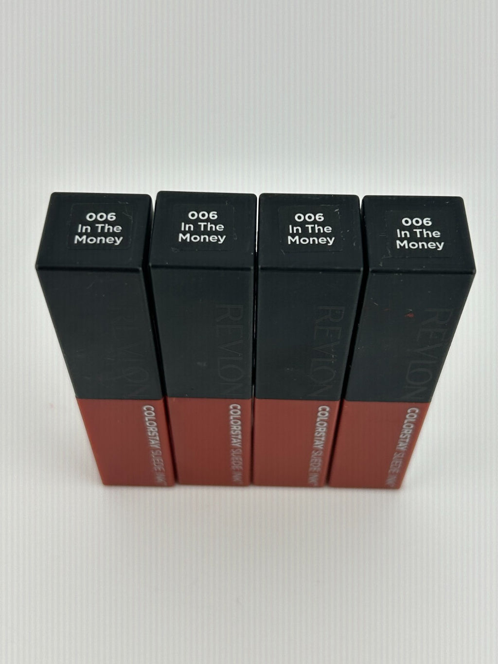 Lot of 4 Revlon ColorStay Suede Ink Lightweight Matte Lipstick #006 In The Money