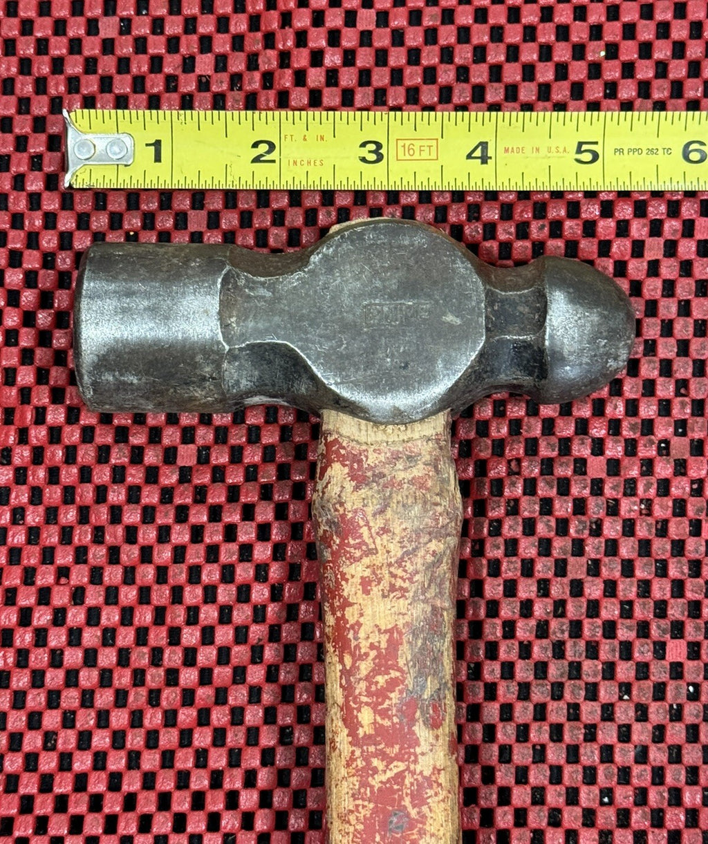 VINTAGE PLUMB Tools 32 OZ. BALL PEEN HAMMER W/wood Handle Made In USA Rare N1