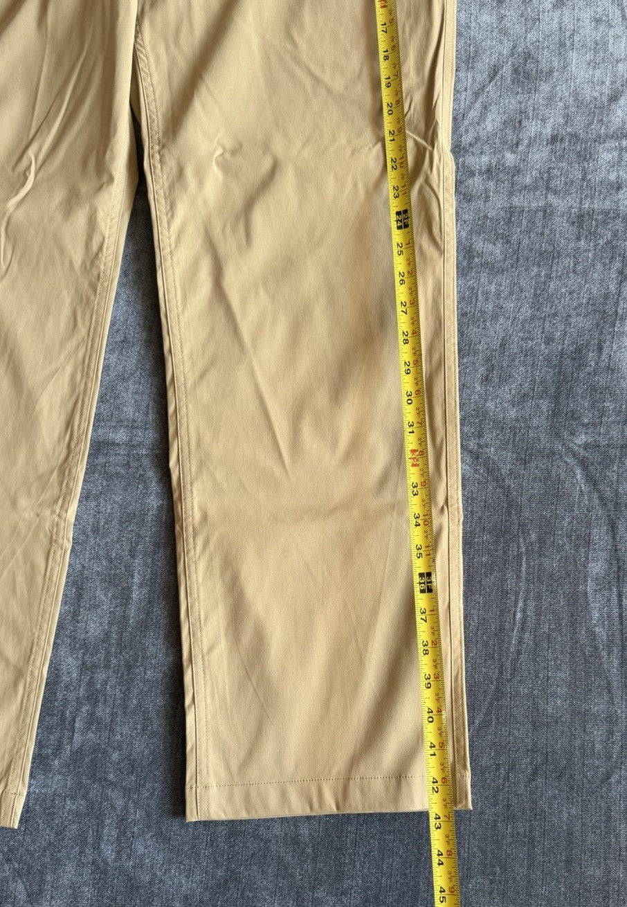 Eddie Bauer Pants Mens 38x32 Khaki Tech Chino Elastic Outdoor Stretch Travel NWT