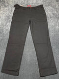 NWT Coleman Work Pants Men 36X32 Black Fleece Lined Straight Leg Pockets Pull-On