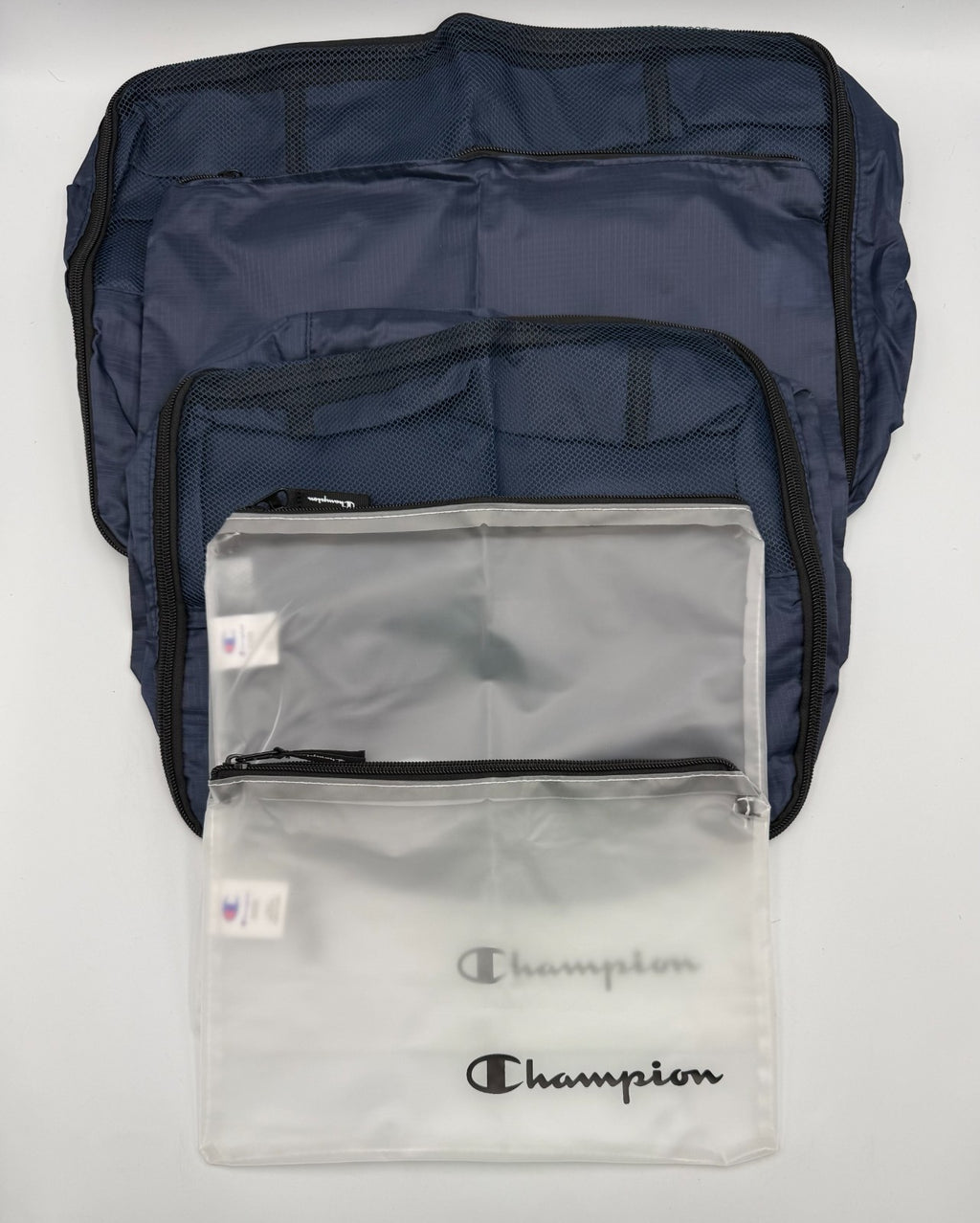 NWT Champion 6-Piece Packing Cube Set Travel Luggage Organizer Pouch Black