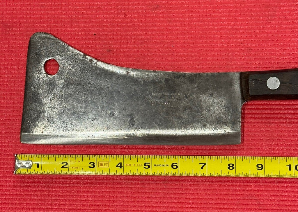 LF&C Universal 8"Cleaver Carbon Steel Rosewood Butcher Knife Cutlery 1920's-30's