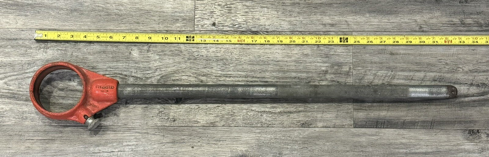 Ridgid 12-R Pipe Rachet Threader D-286 Cutter Die Head Tool 32” Long Made In USA