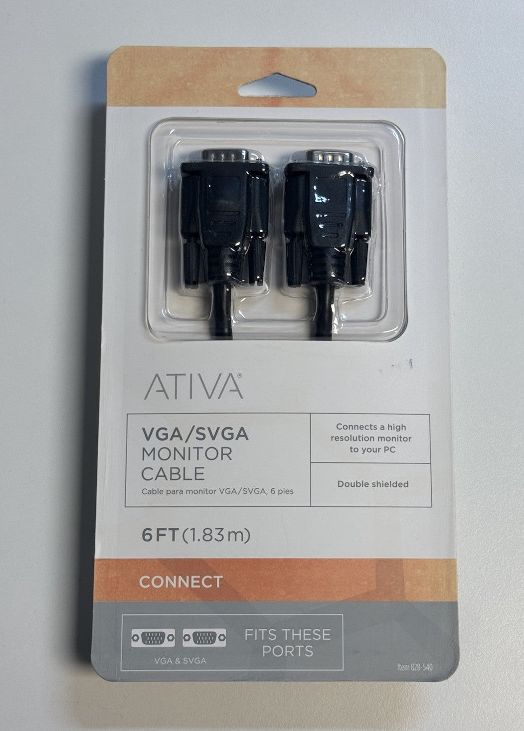 6FT VGA SVGA Monitor Cable Adapter Connects Monitor To PC Double Shielded SEALED