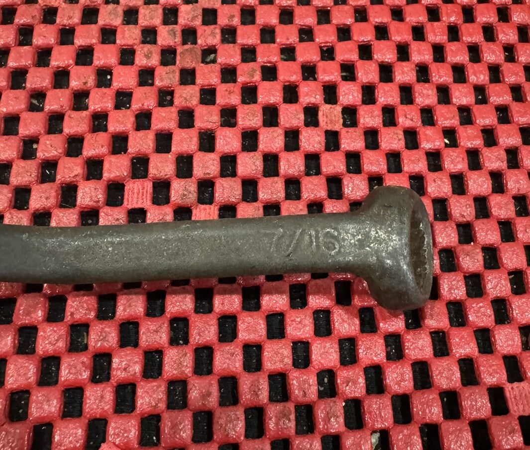 VINTAGE K-D TOOLS NO. 286  3/8" x 7/16" DEEP OFFSET BRAKE BLEEDER BOX WRENCH-USA
