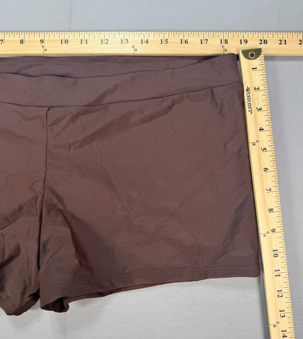Yonique Two Piece Tankini Swimsuit Women's 4XL Brown Medallion Floral Summer
