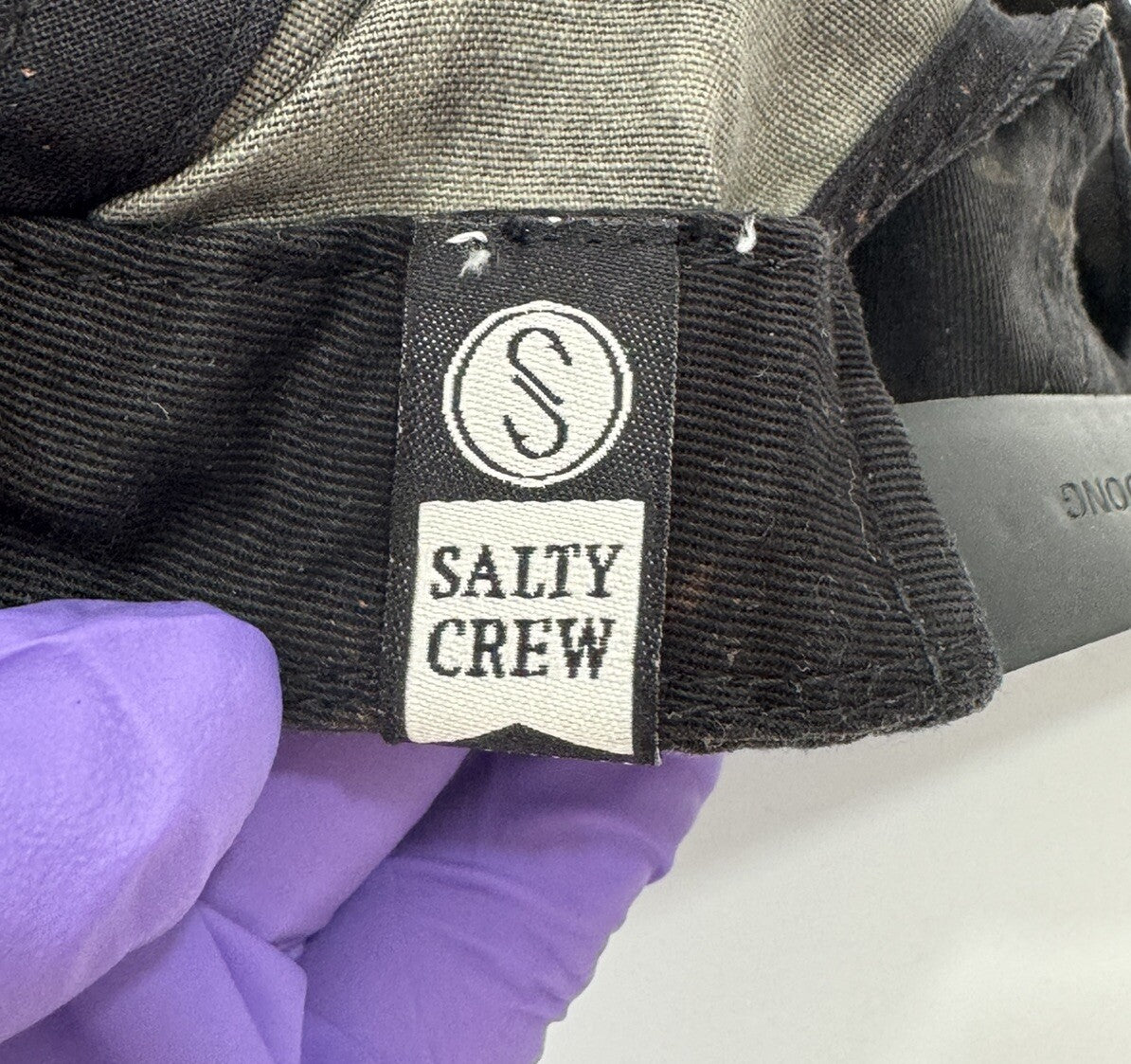 Salty Crew The Classics Embroidered Patch Logo Adjustable Hat Cap Black Camo C1